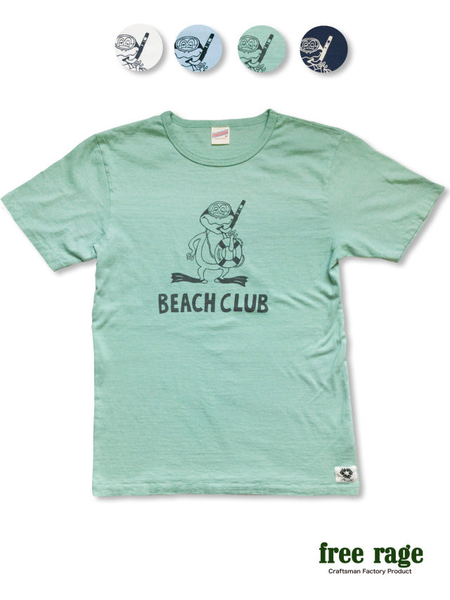 "BEACH CLUB" リサイクルコットンTee