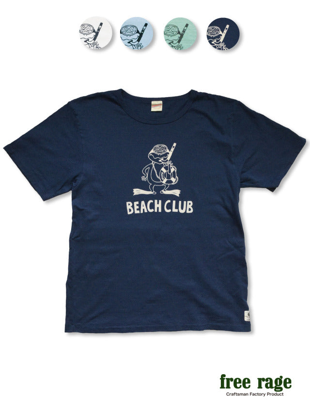 "BEACH CLUB" リサイクルコットンTee