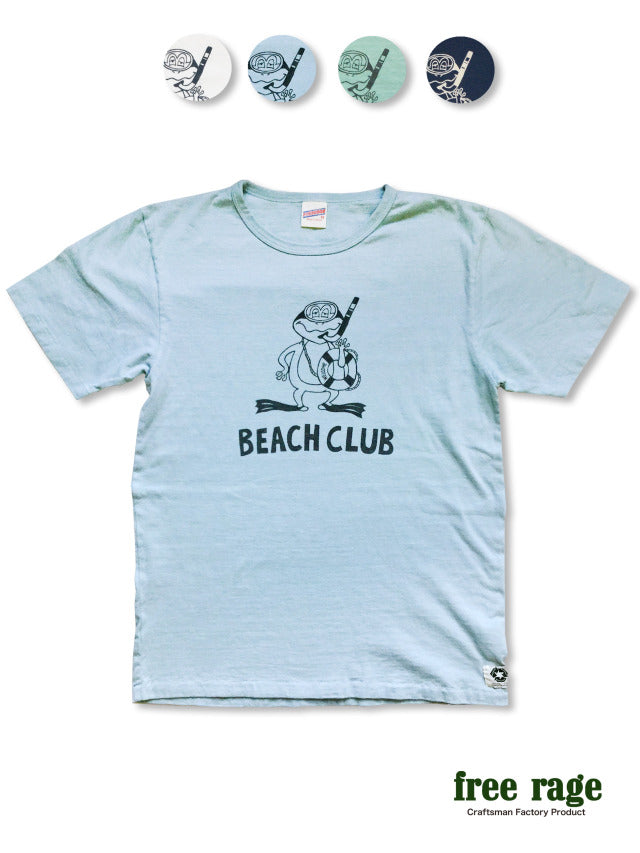 "BEACH CLUB" リサイクルコットンTee