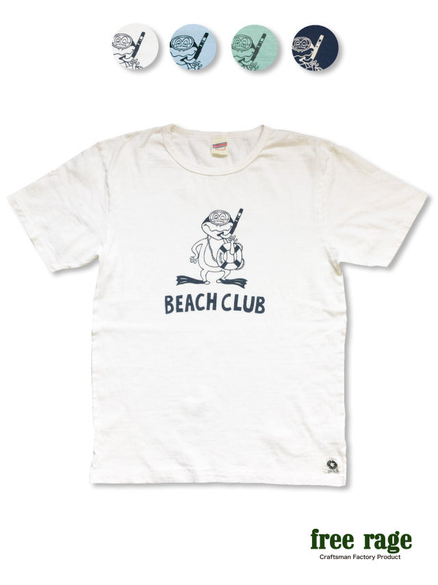 "BEACH CLUB" リサイクルコットンTee