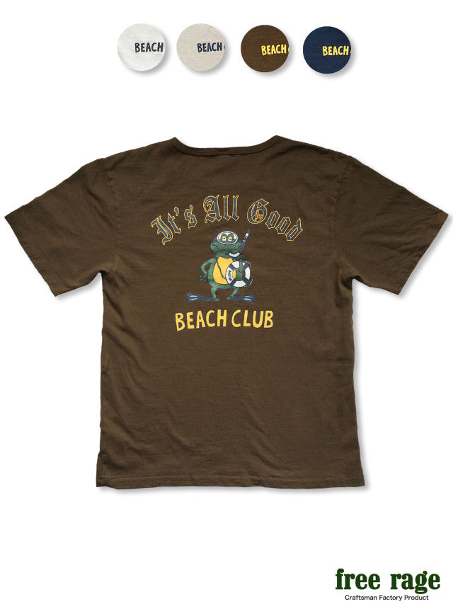 "BEACH CLUB" リサイクルコットンTee