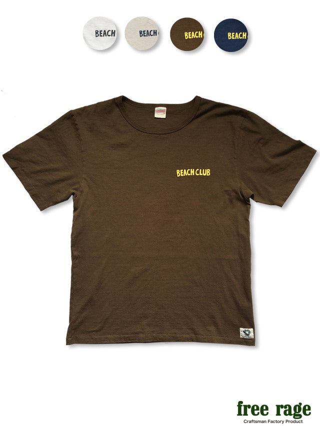 "BEACH CLUB" リサイクルコットンTee