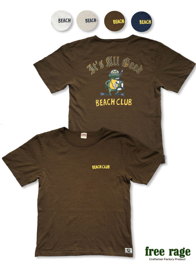 "BEACH CLUB" リサイクルコットンTee