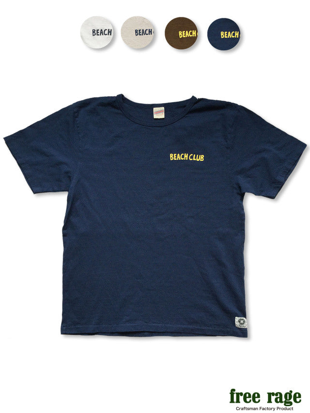 "BEACH CLUB" リサイクルコットンTee