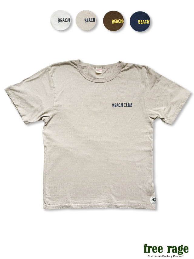 "BEACH CLUB" リサイクルコットンTee