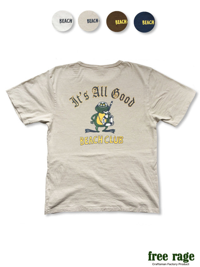 "BEACH CLUB" リサイクルコットンTee