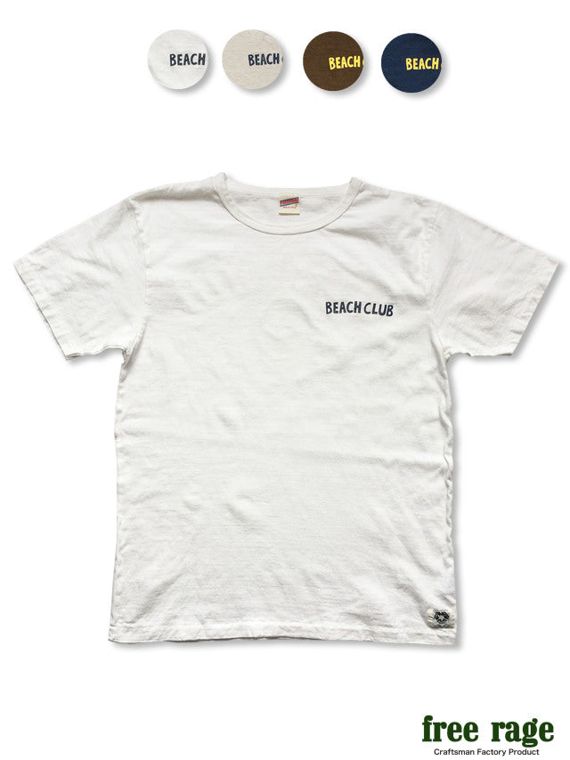 "BEACH CLUB" リサイクルコットンTee