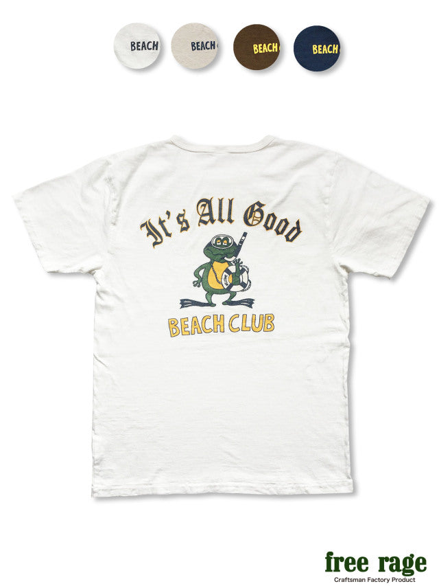 "BEACH CLUB" リサイクルコットンTee