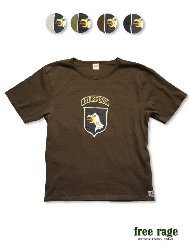 "AIR BORNE" リサイクルコットンTee