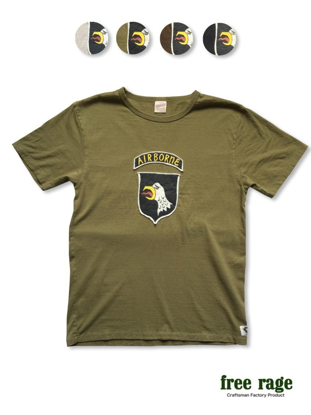 "AIR BORNE" リサイクルコットンTee