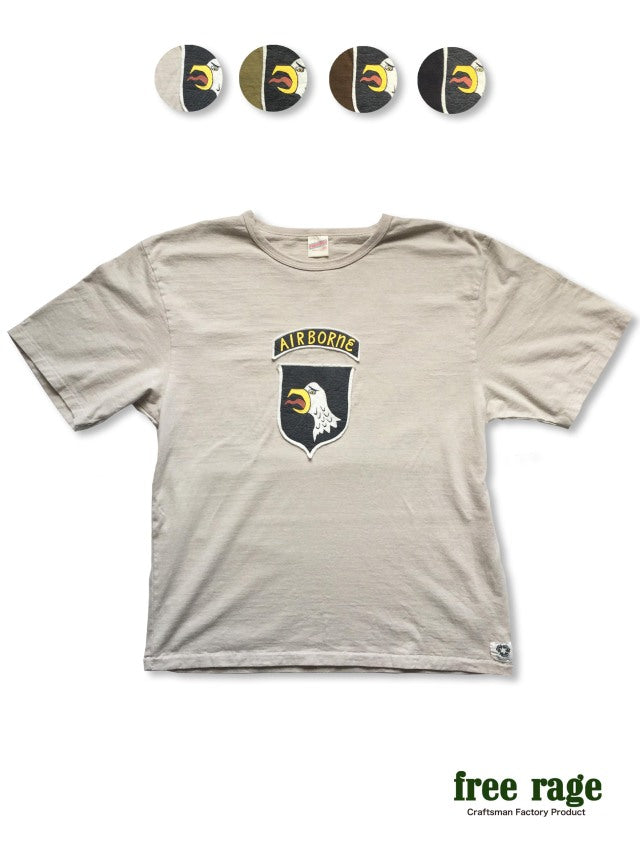 "AIR BORNE" リサイクルコットンTee