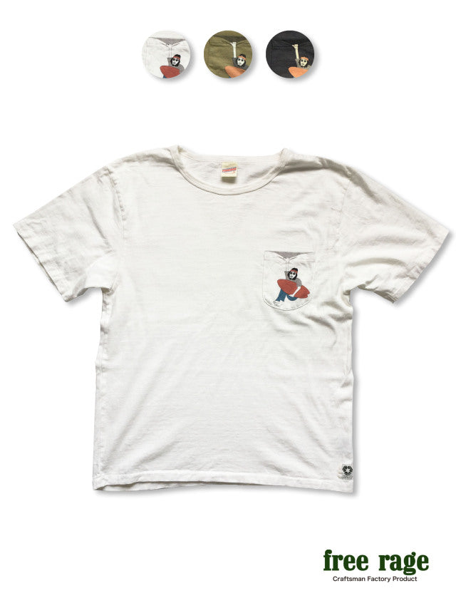 "Frank" リサイクルコットンポケットTee