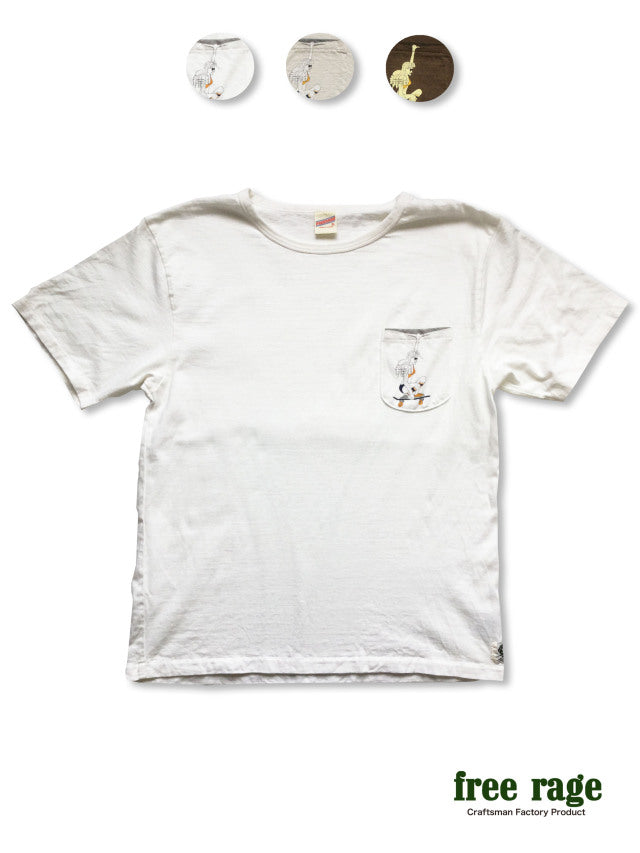 "Rachel" リサイクルコットンポケットTee