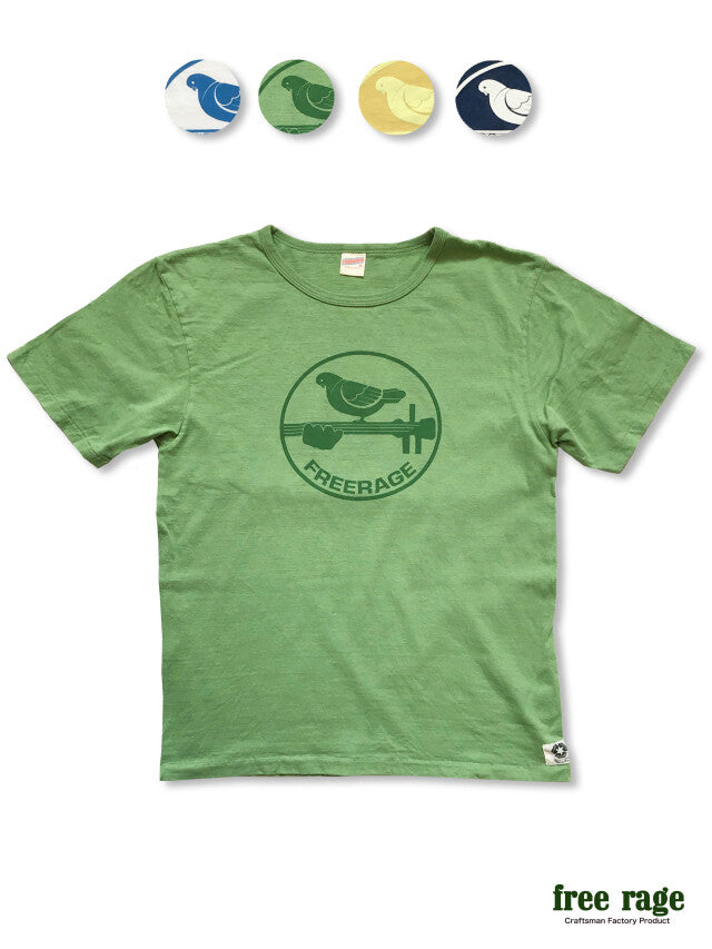 "Music Pigeon" リサイクルコットンTee