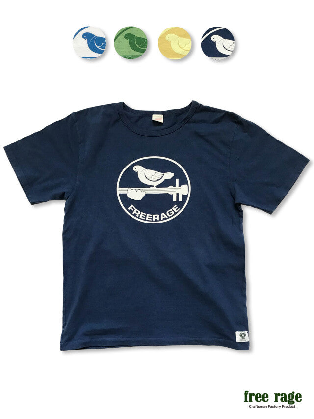 "Music Pigeon" リサイクルコットンTee