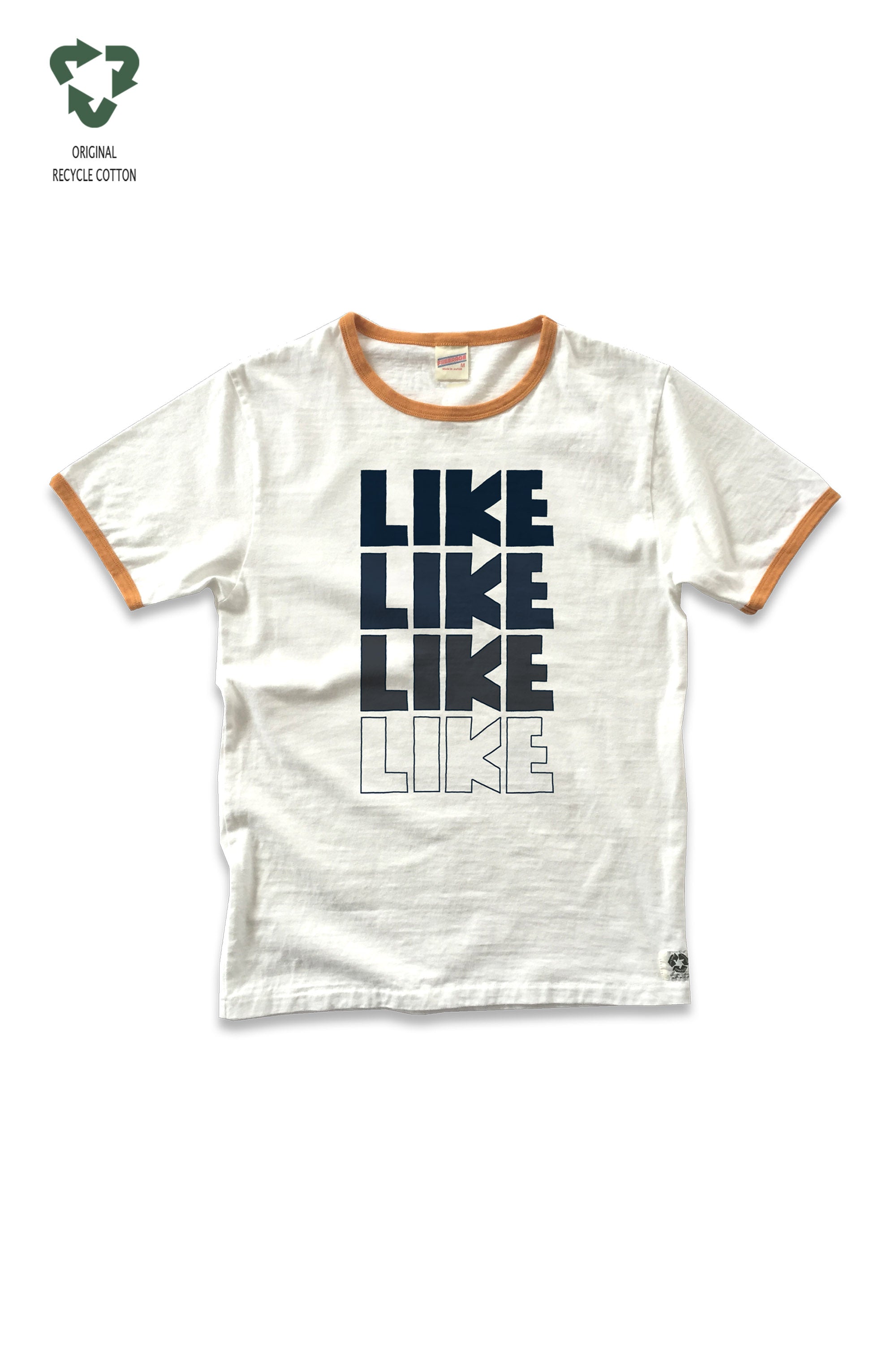"LIKE = いいね!" リンガーTee