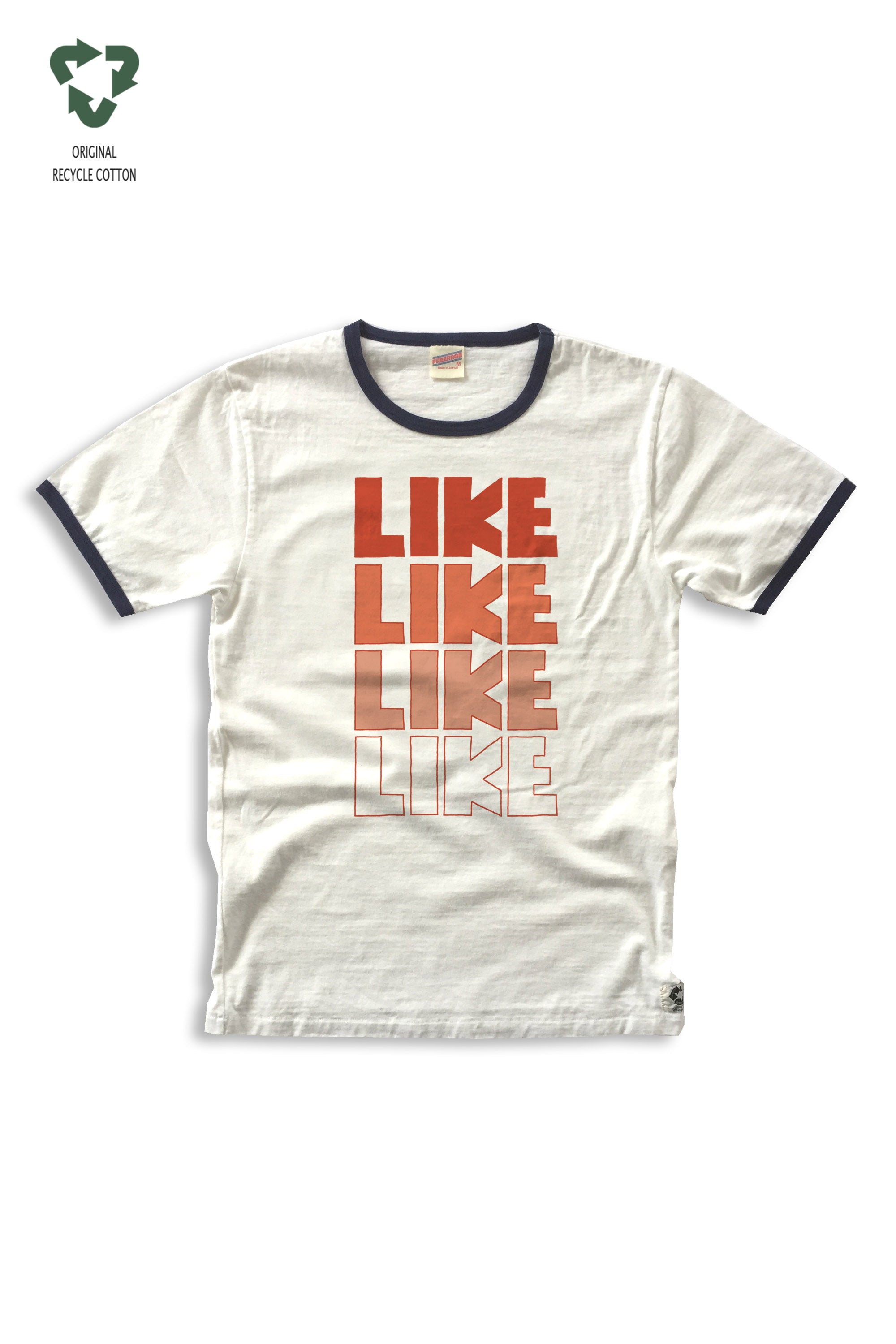 "LIKE = いいね!" リンガーTee