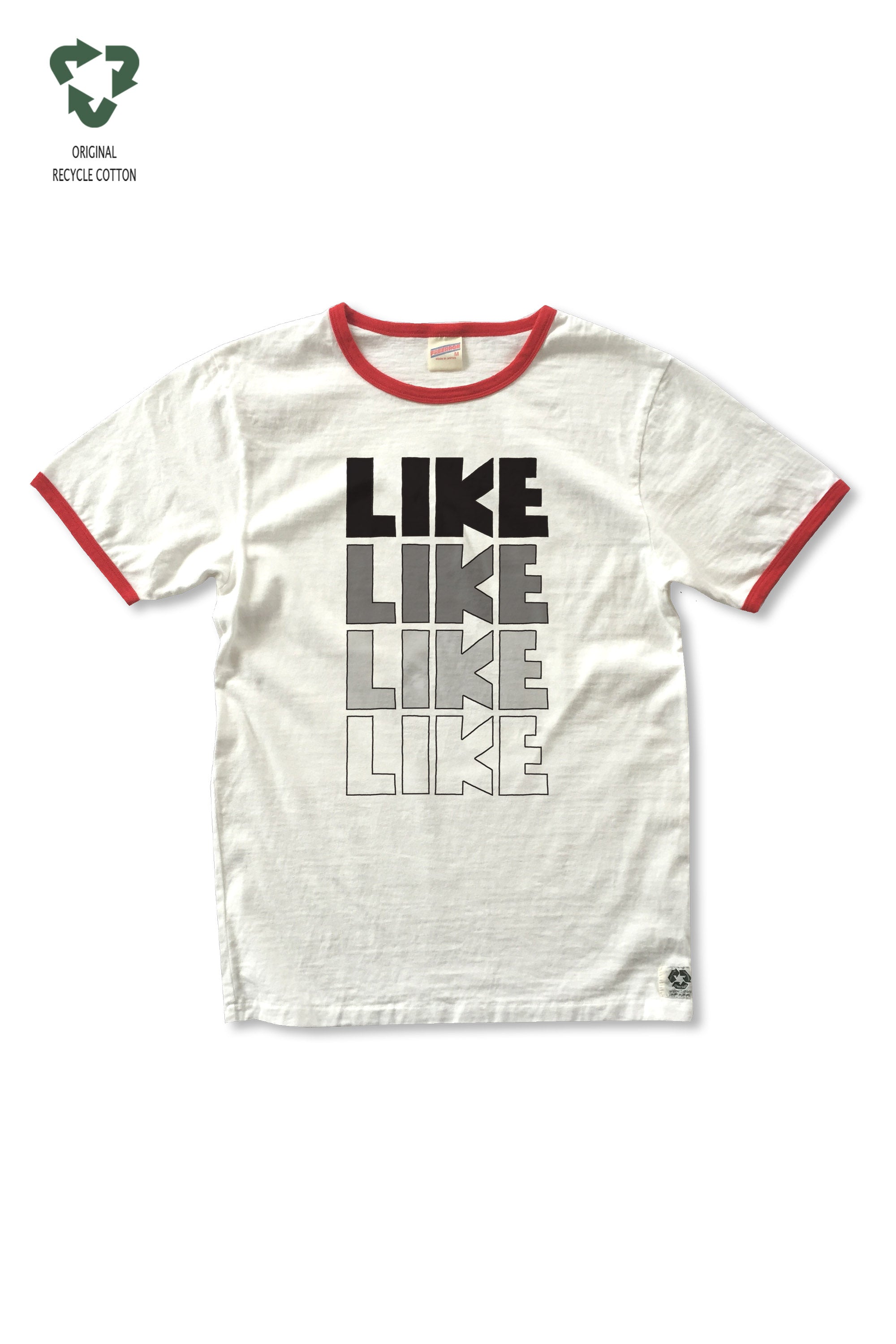 "LIKE = いいね!" リンガーTee