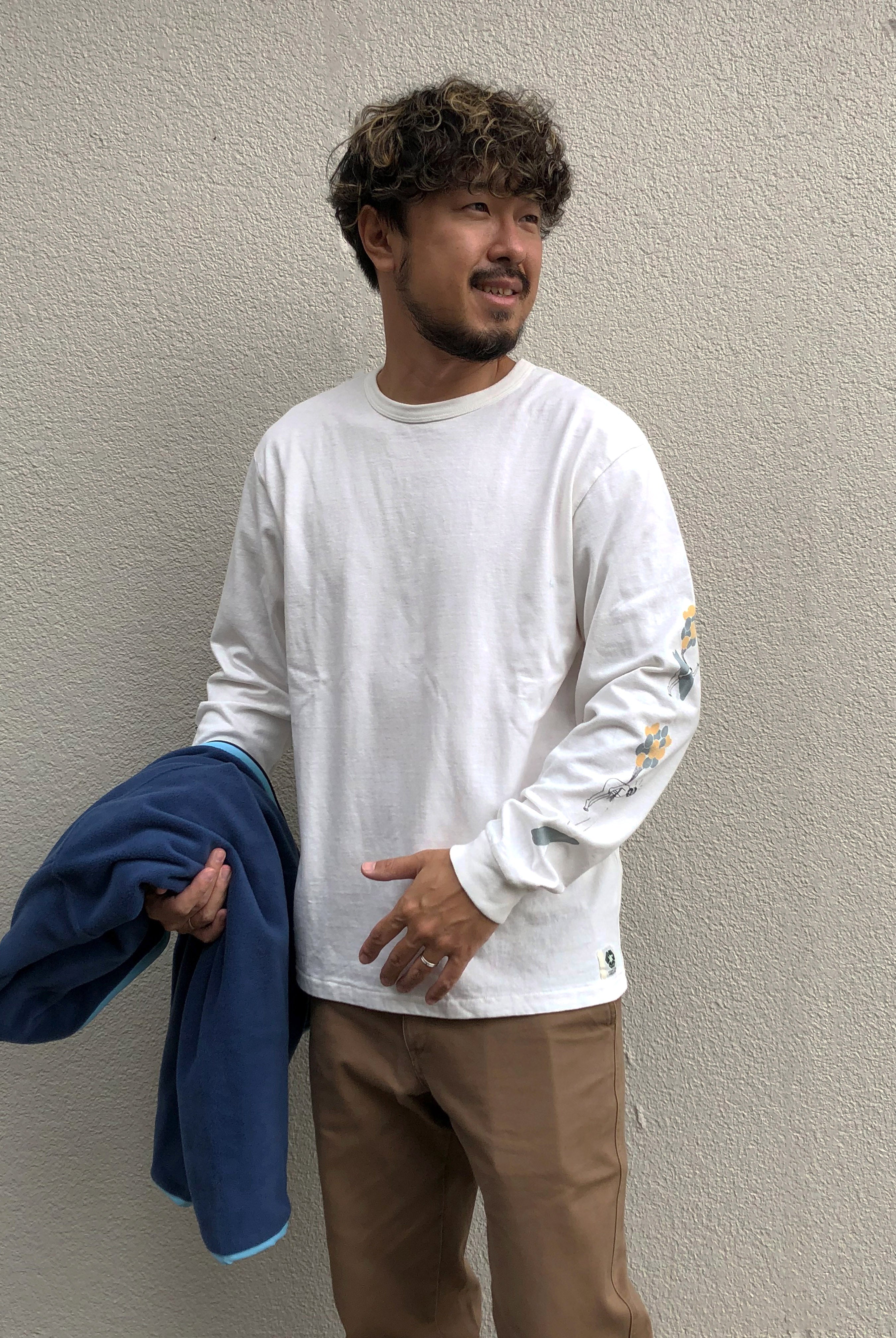 "Frank Balloon" リサイクルコットン長袖Tee