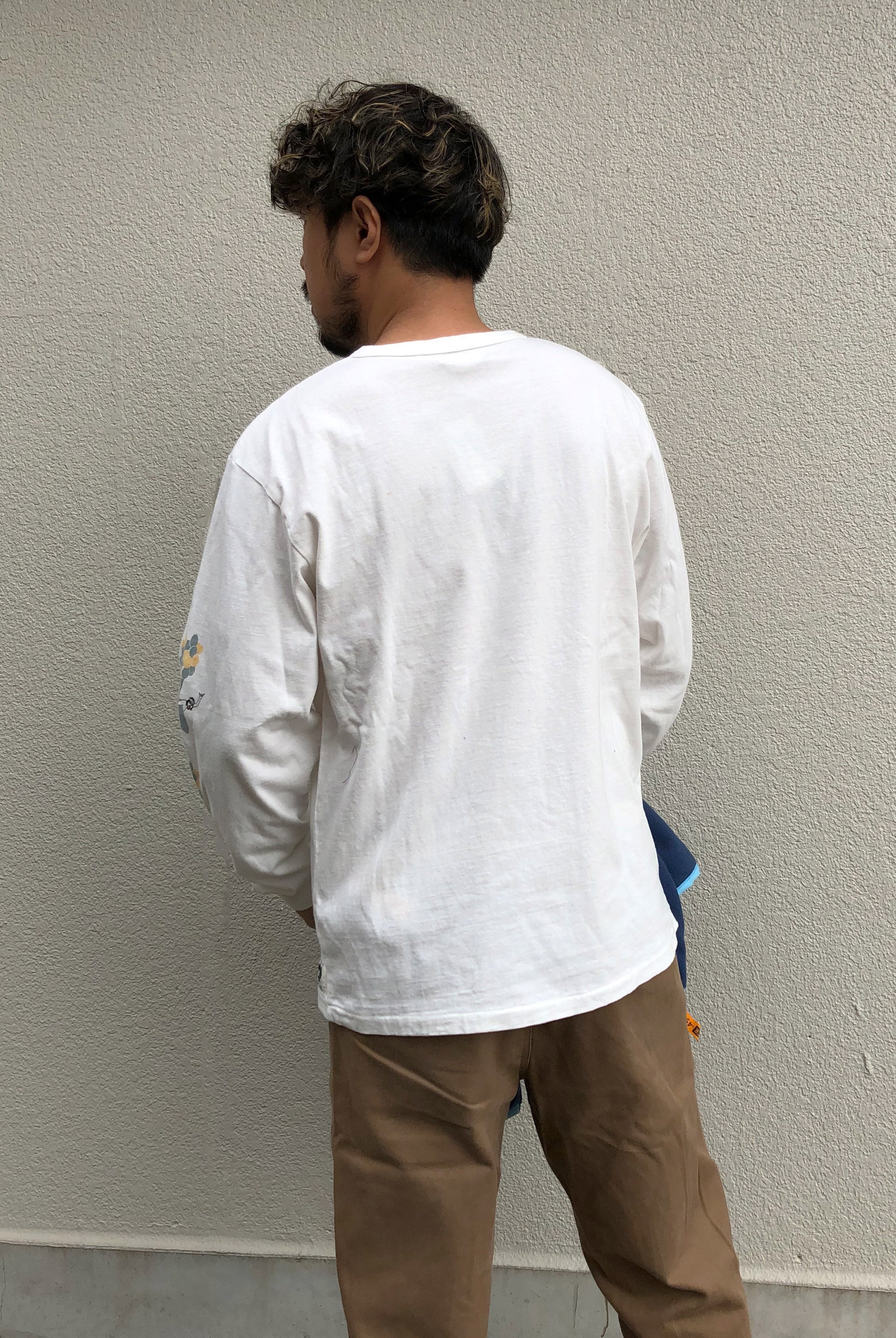 "Frank Balloon" リサイクルコットン長袖Tee