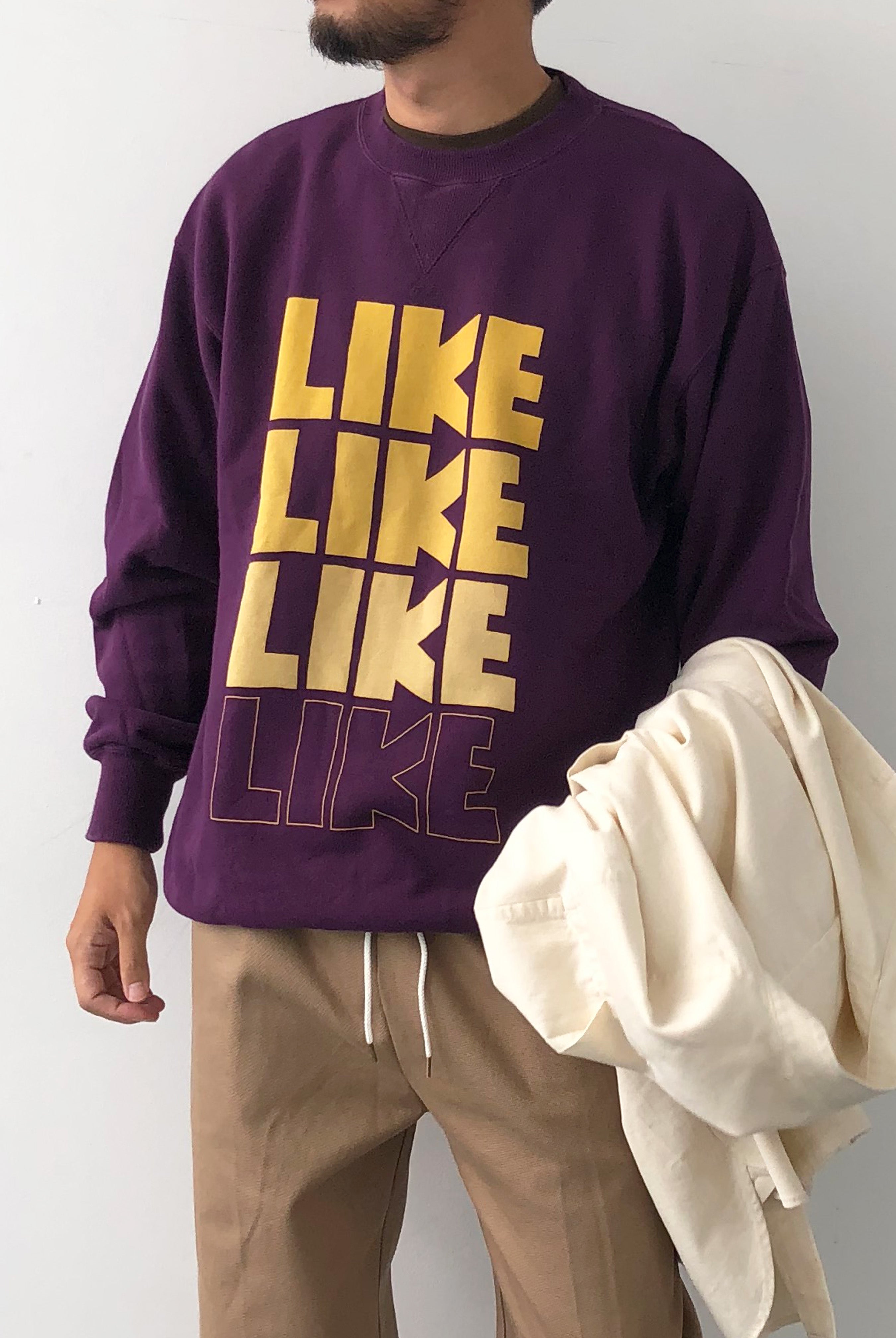 "LIKE" クラシッククルースウェット