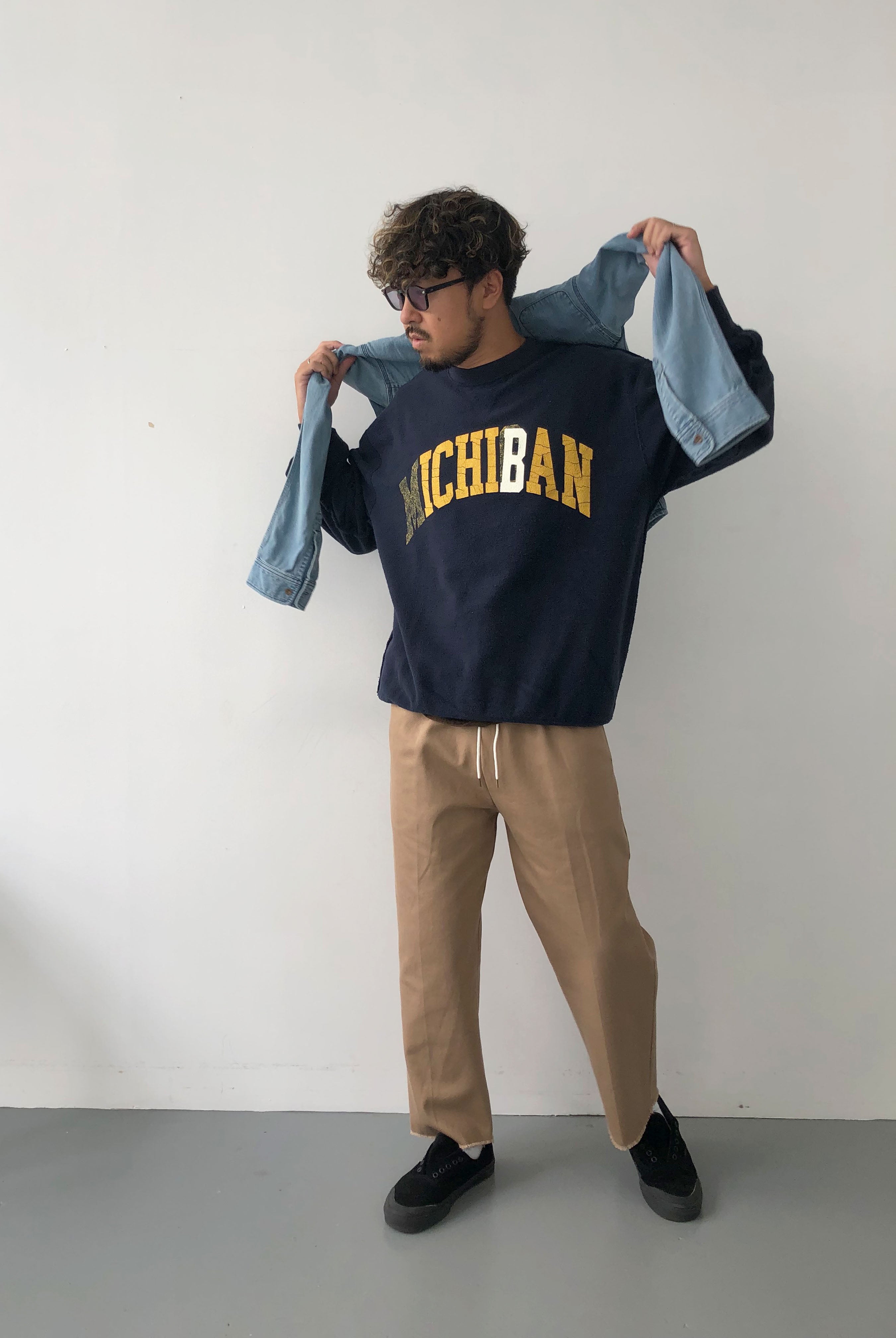 "ICHIBAN" リバーシブルスウェット