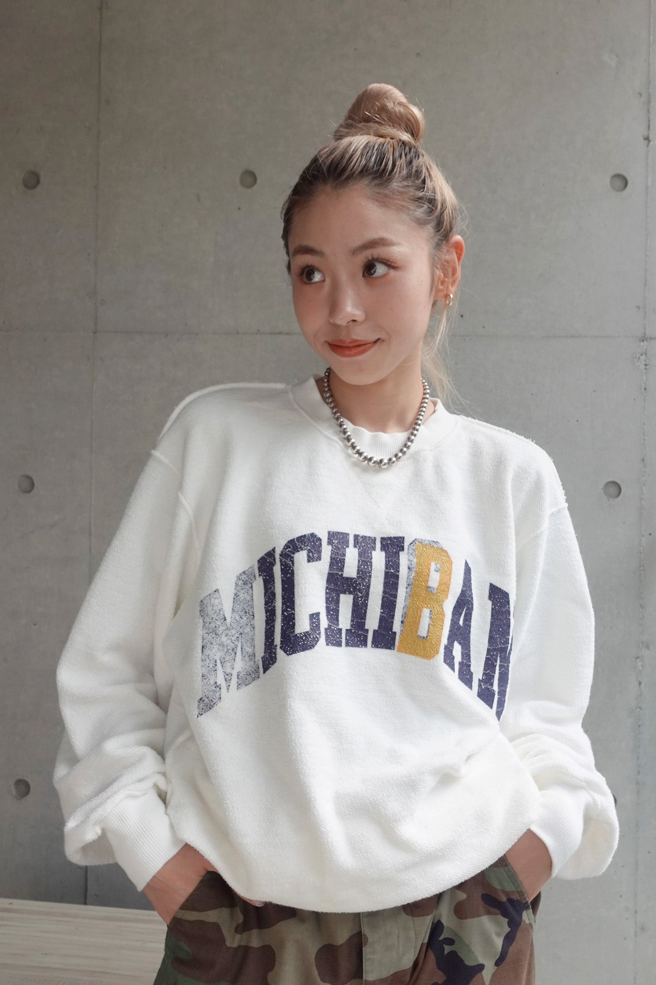 "ICHIBAN" リバーシブルスウェット