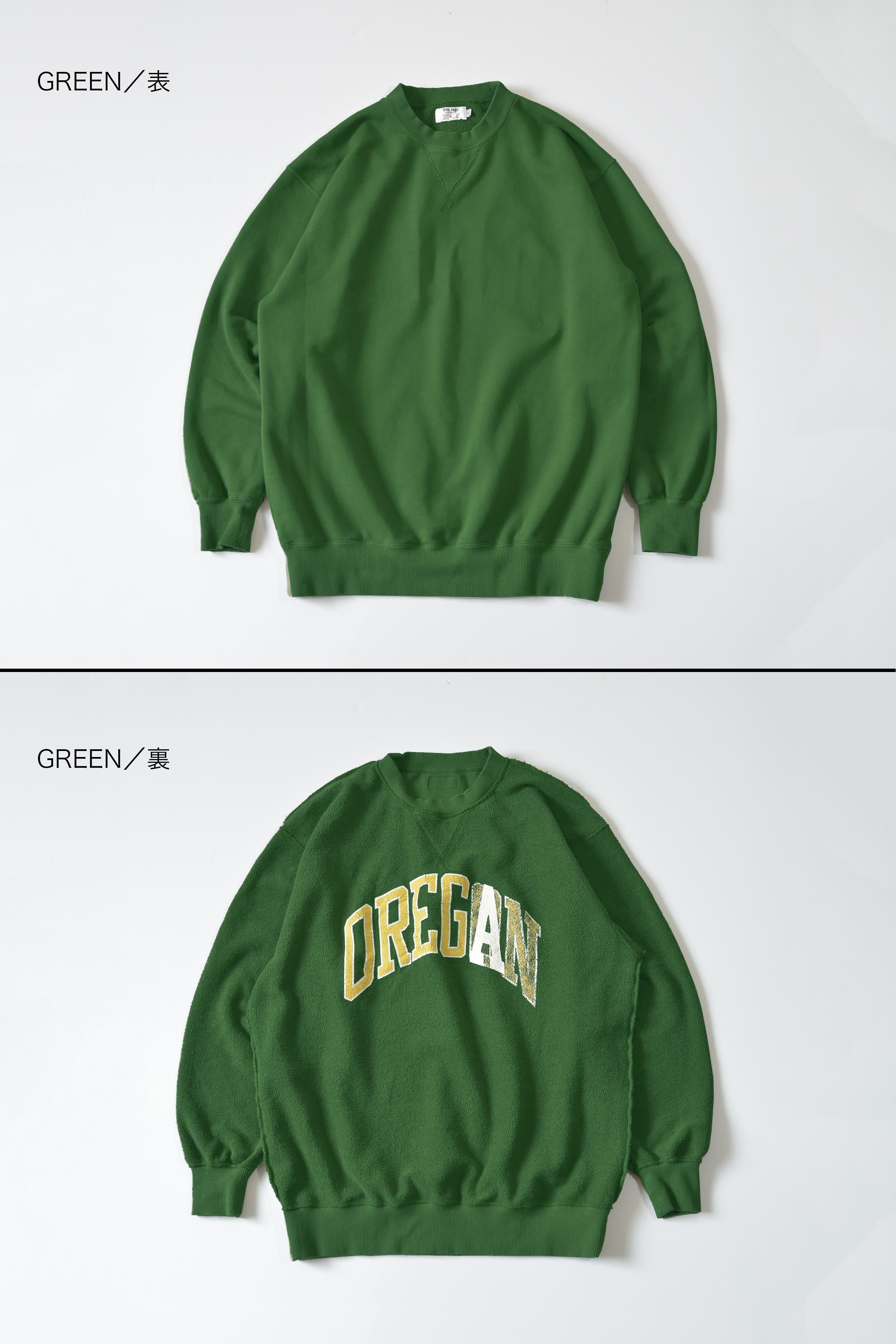 "OREGA" リバーシブルスウェット