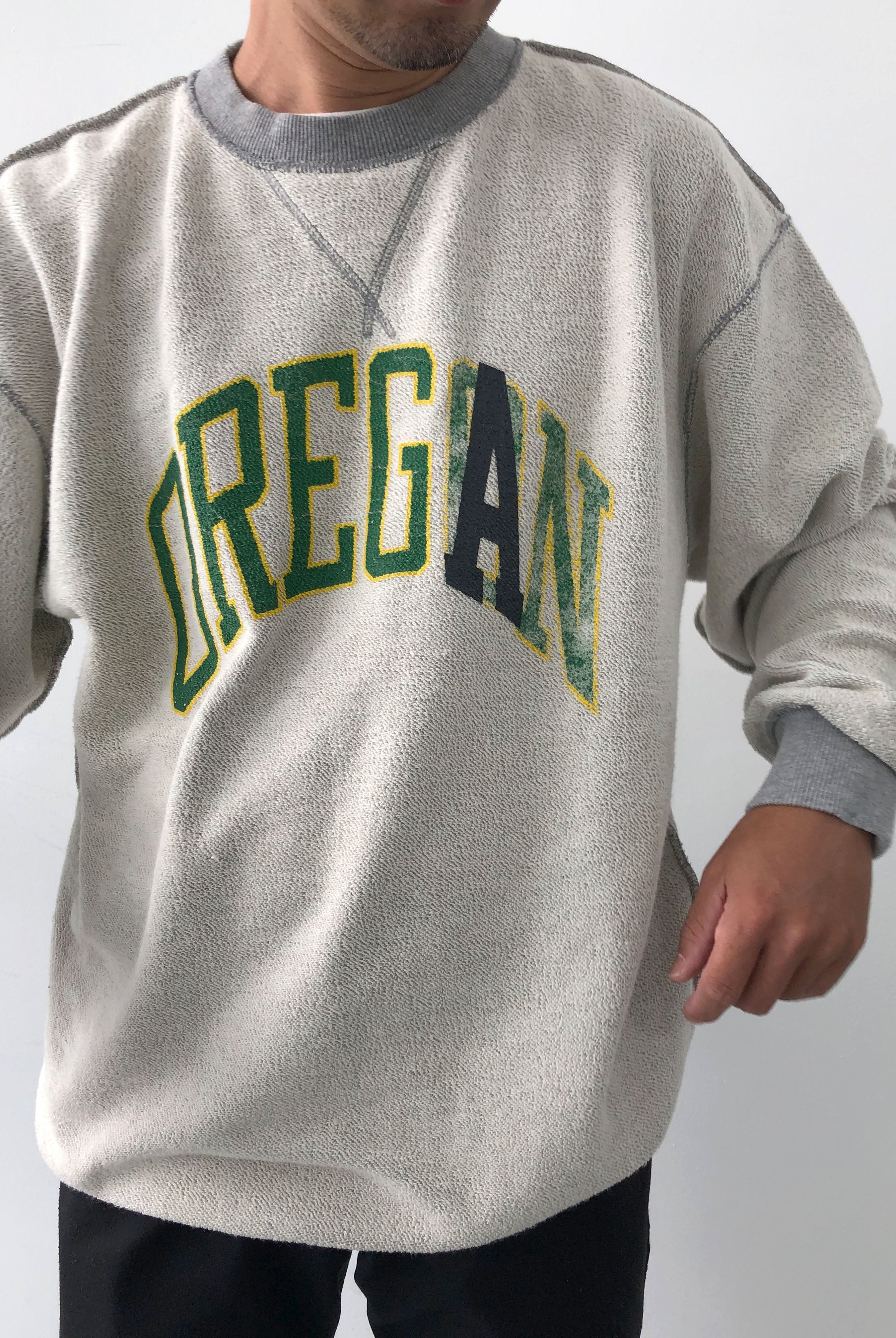 "OREGA" リバーシブルスウェット