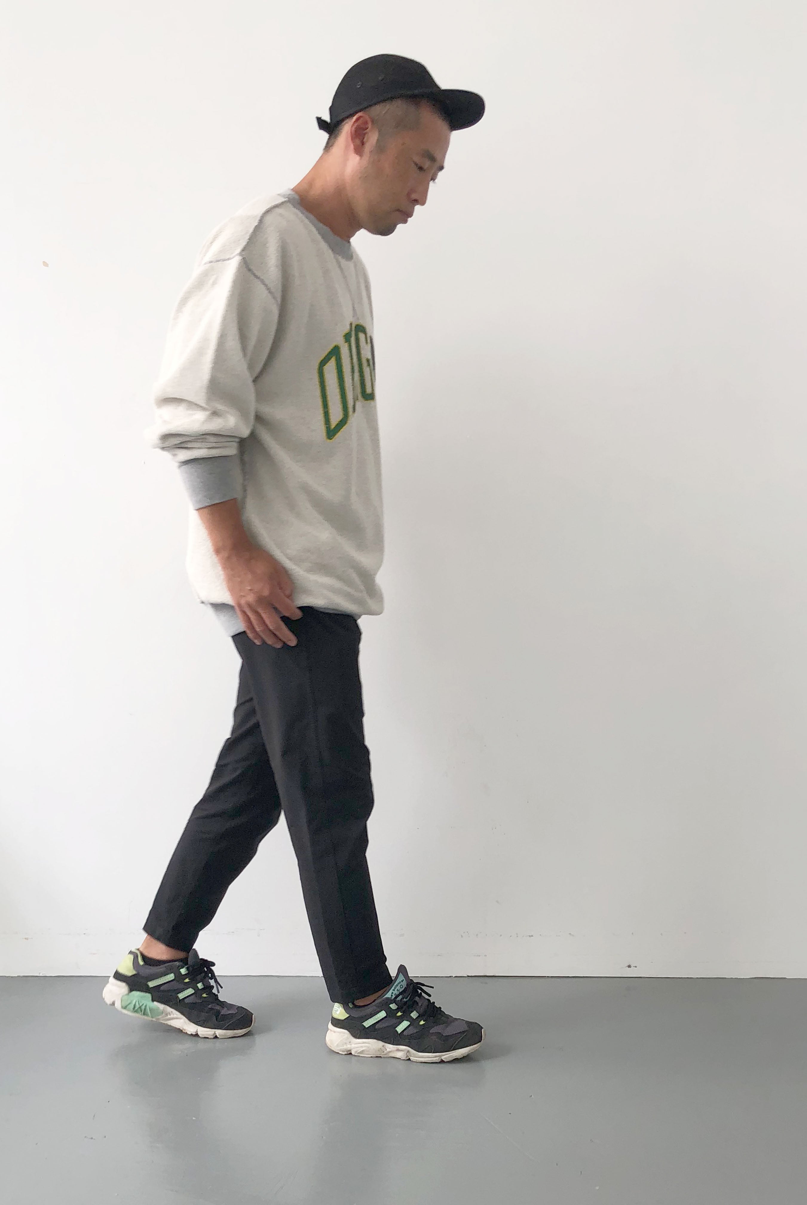 "OREGA" リバーシブルスウェット