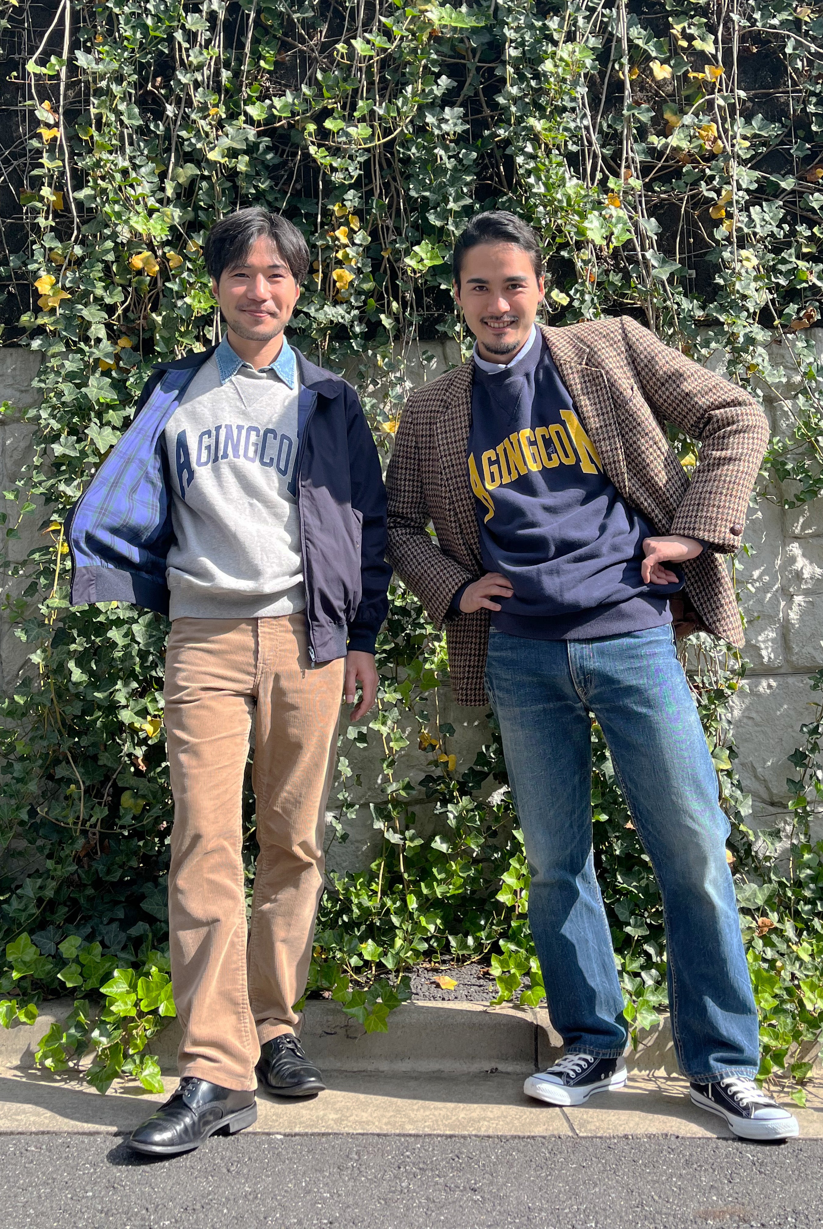 "AGINGCOM" クラシッククルースウェット