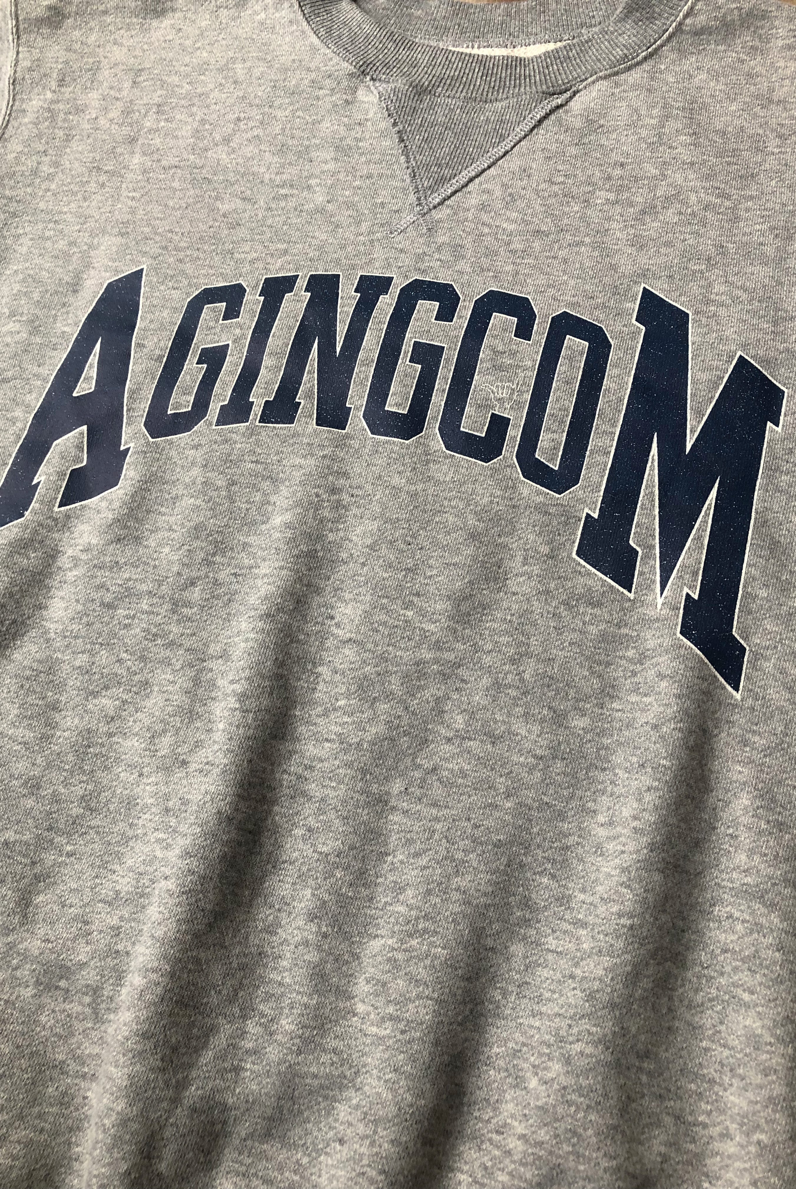 "AGINGCOM" クラシッククルースウェット