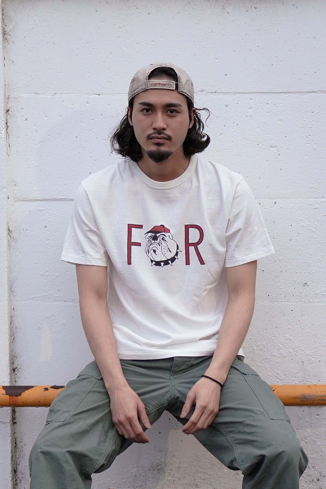 "Bulldog" リサイクルコットンTee