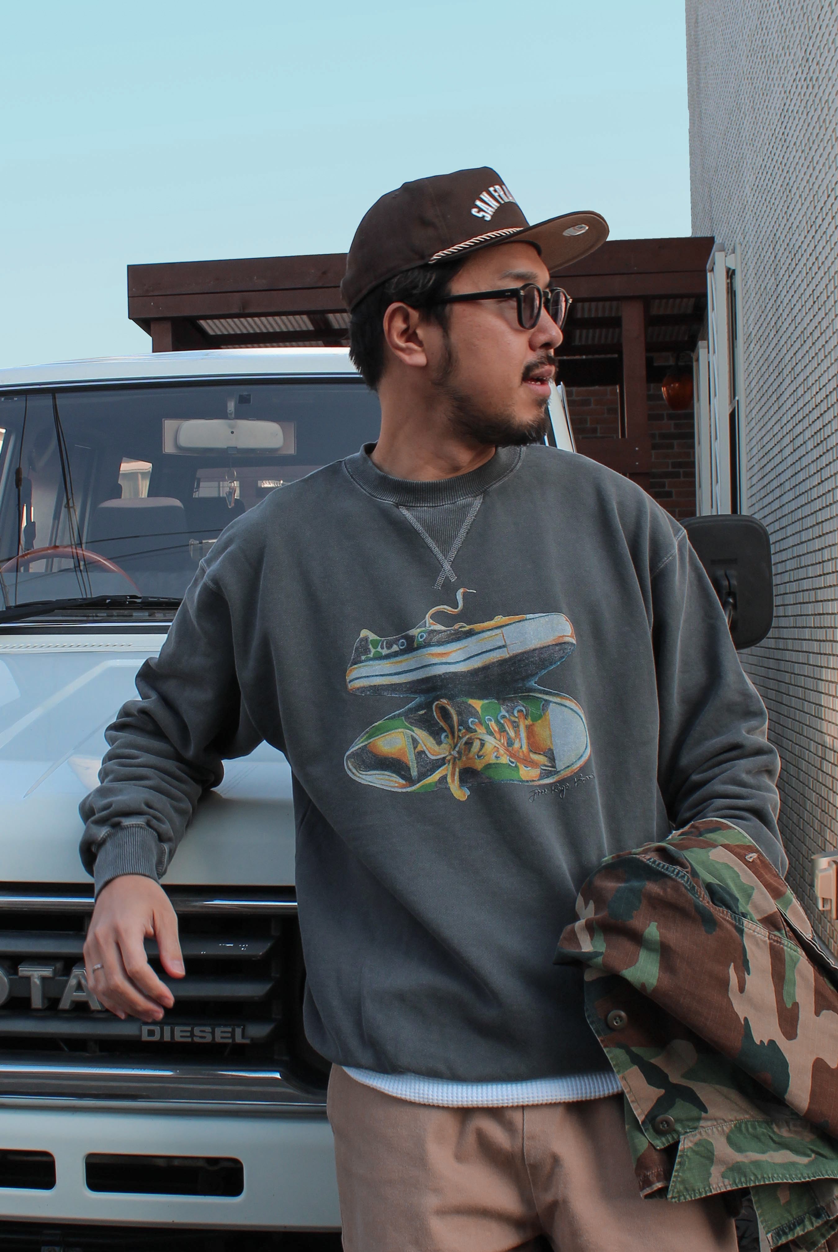 "CAMO SNEAKER" ヴィンテージスウェット
