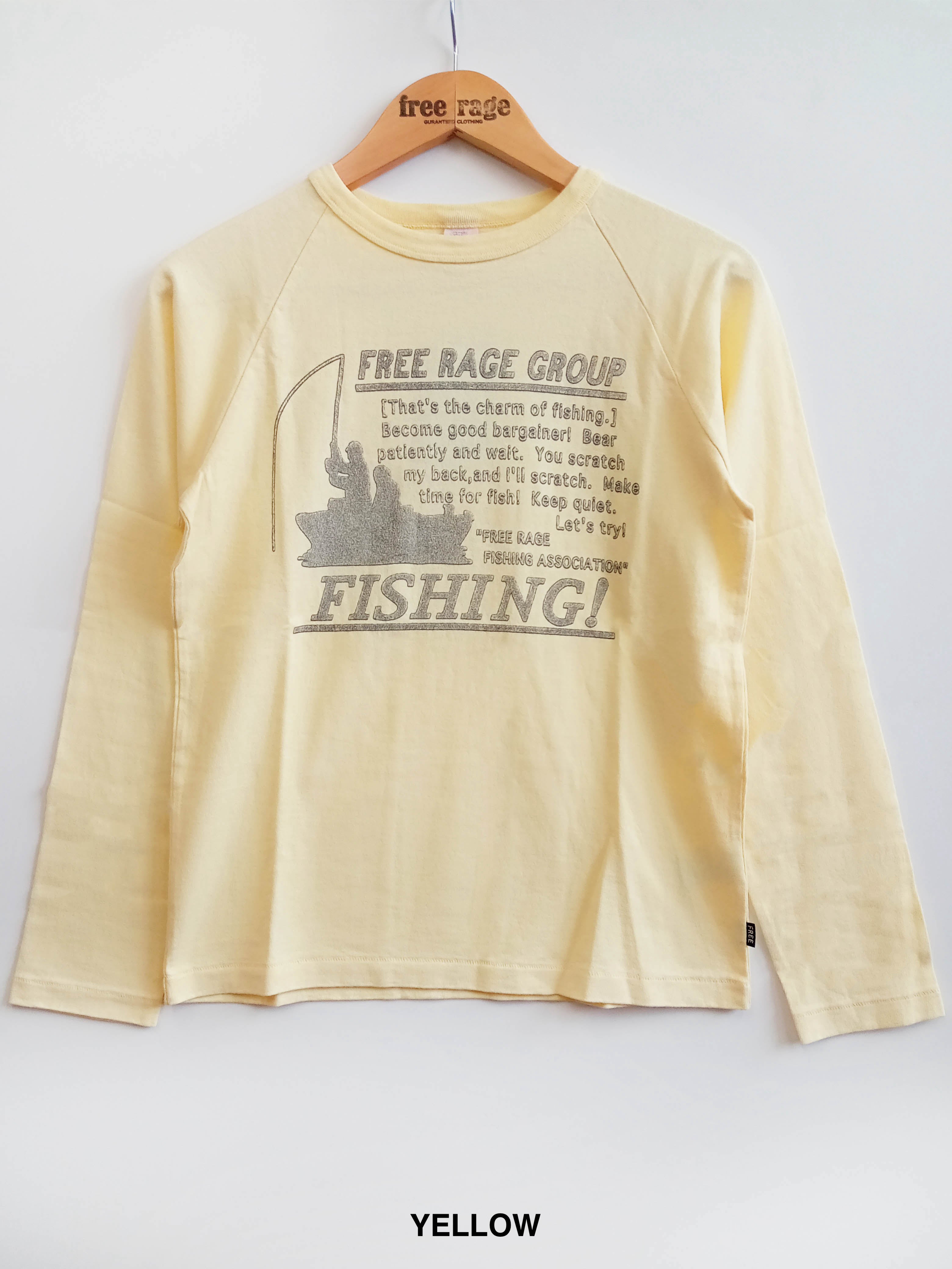 "FISHING" ラグラン長袖Tee
