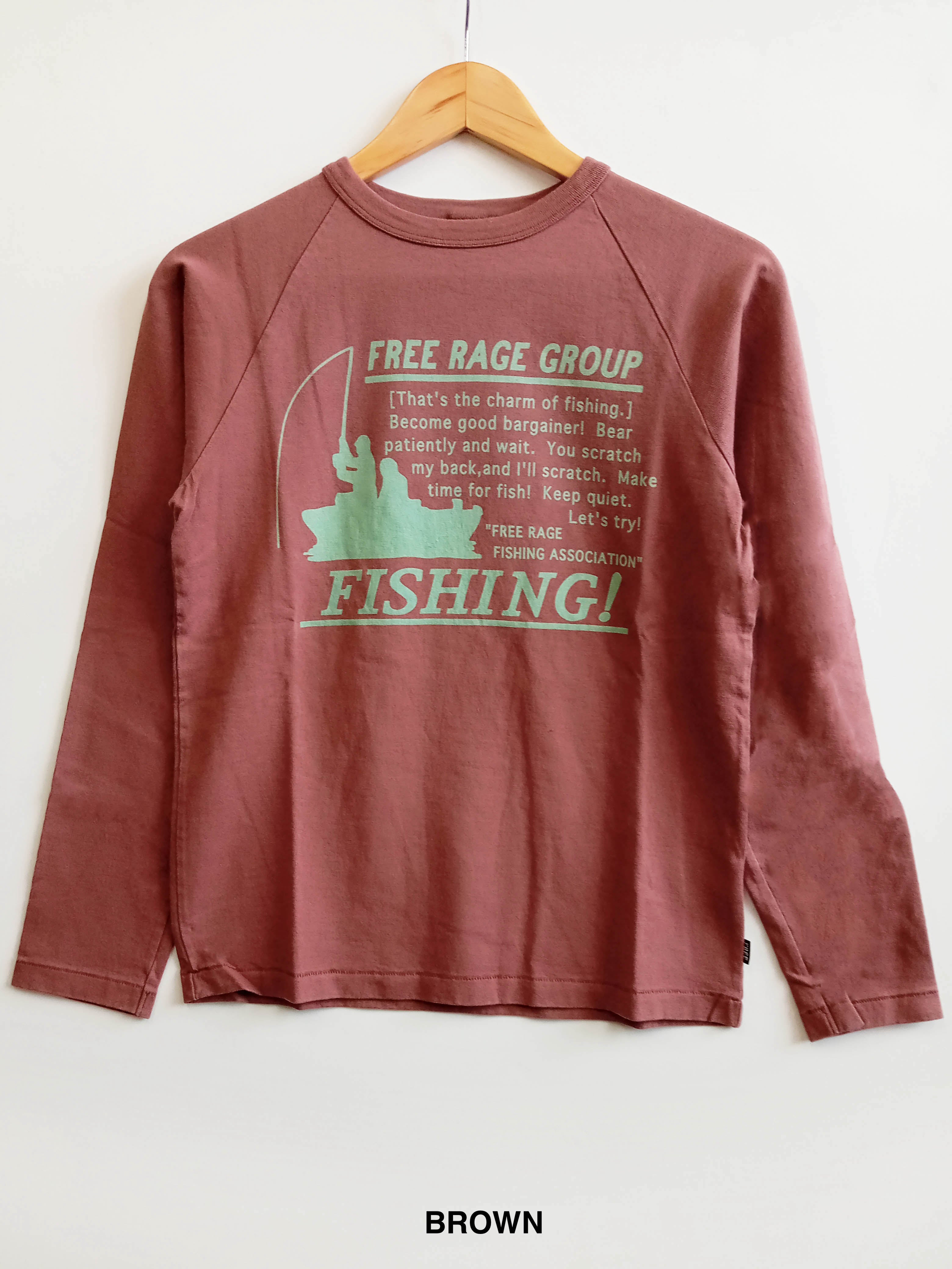 "FISHING" ラグラン長袖Tee
