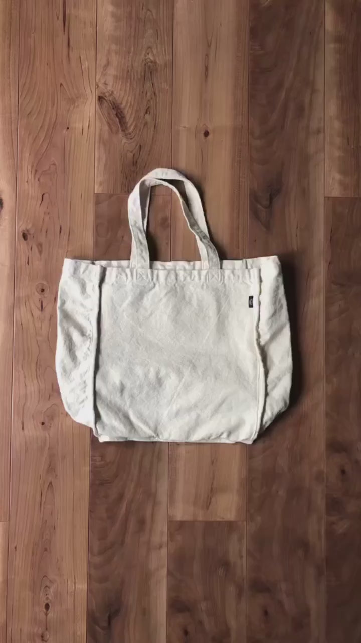 "Doodle" フォールディングトートバッグ - Hand Paint -