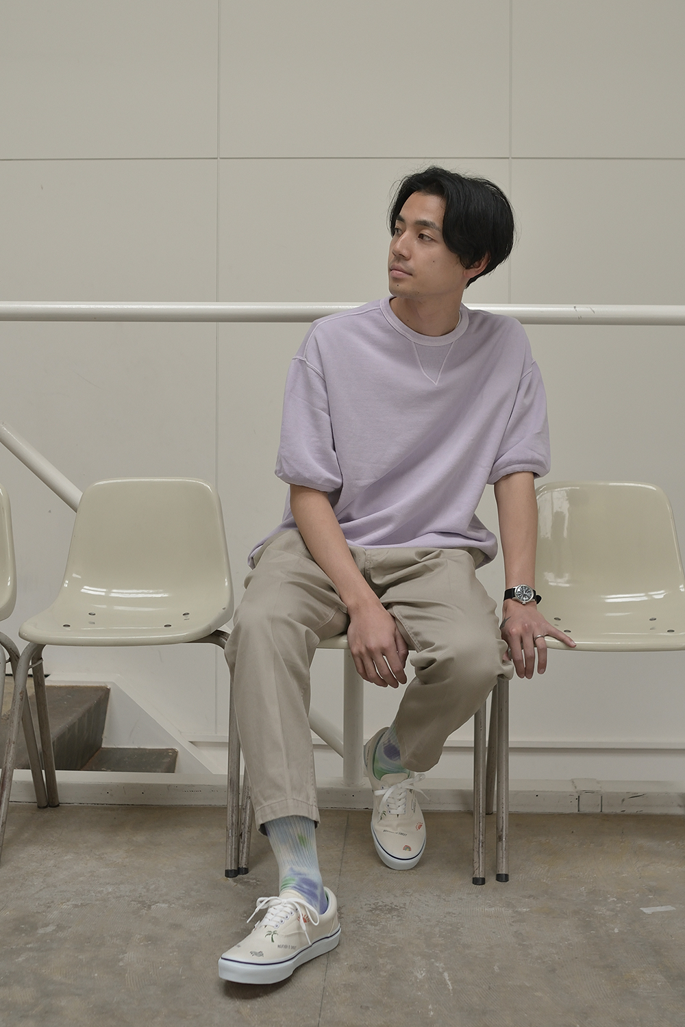 "Pigment Dye" 半袖スウェット