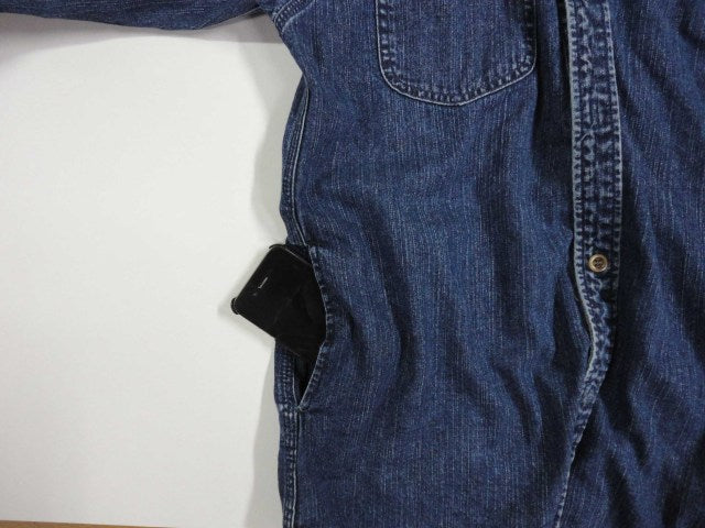 "8oz Denim" ガンパッチシャツ