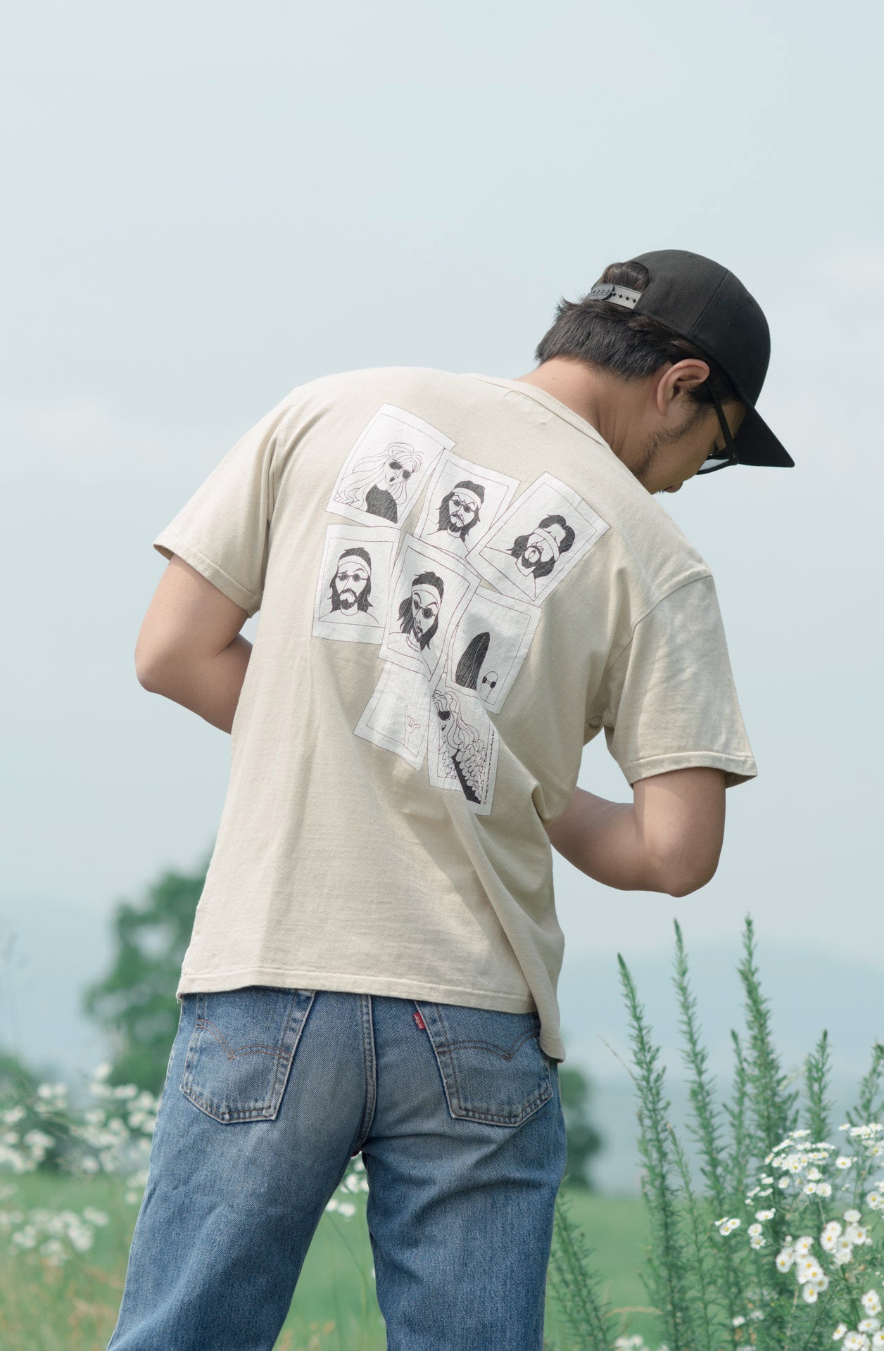"Frank&Rachel Photo" リサイクルコットンTee