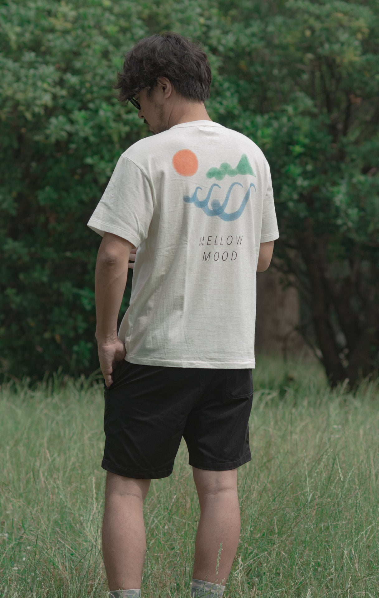 "MELLOW MOOD" リサイクルコットンTee