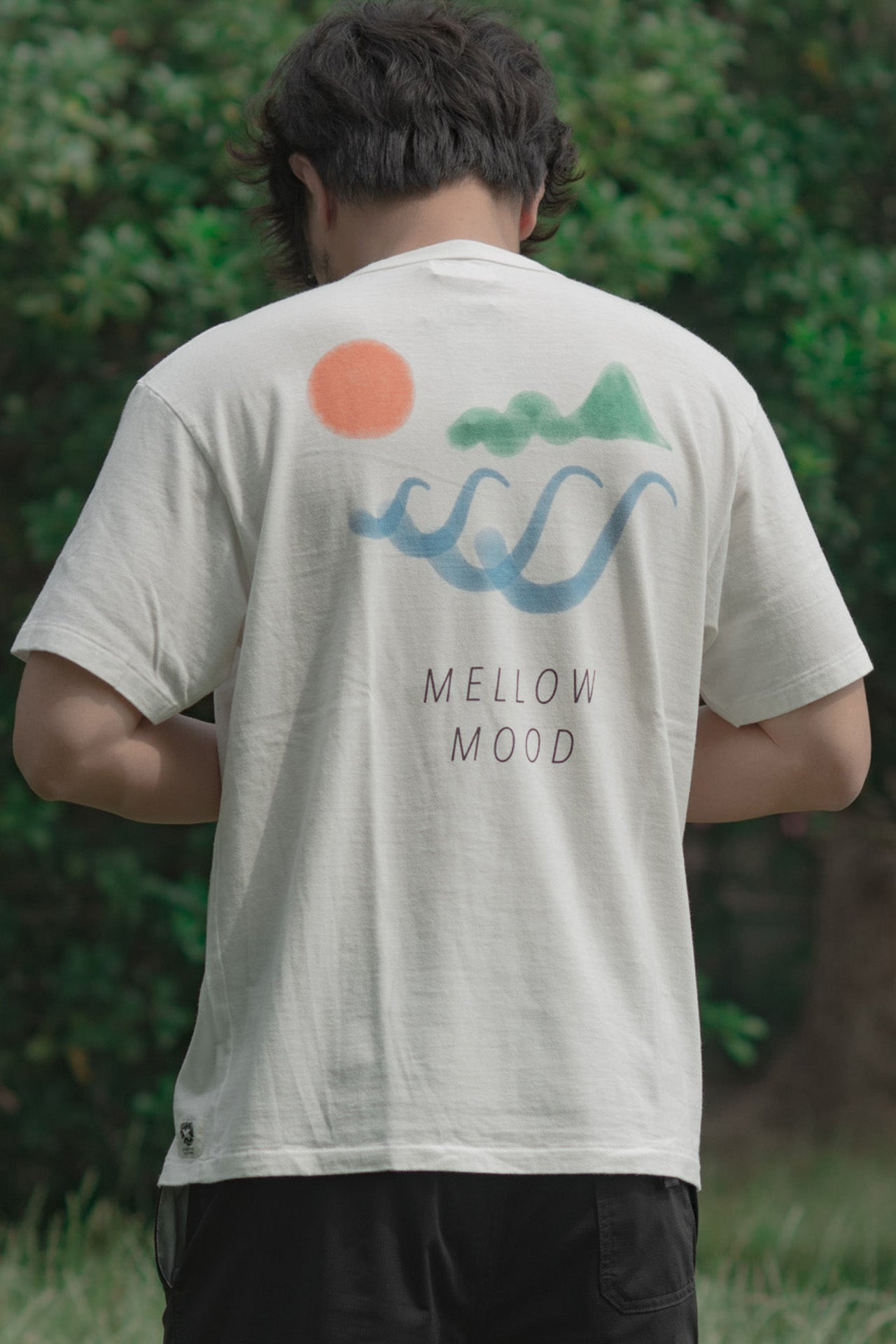 "MELLOW MOOD" リサイクルコットンTee