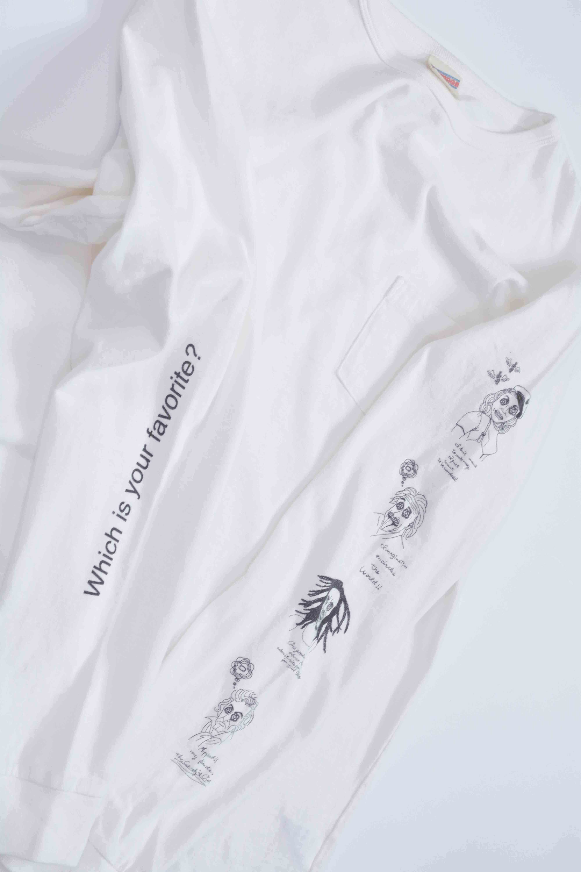 "偉人たち" リサイクルコットンロンTee