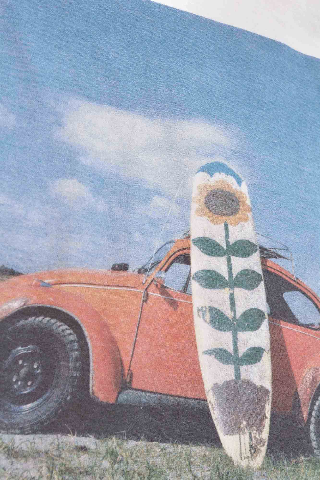 "愛車と向日葵" リサイクルコットンロンTee