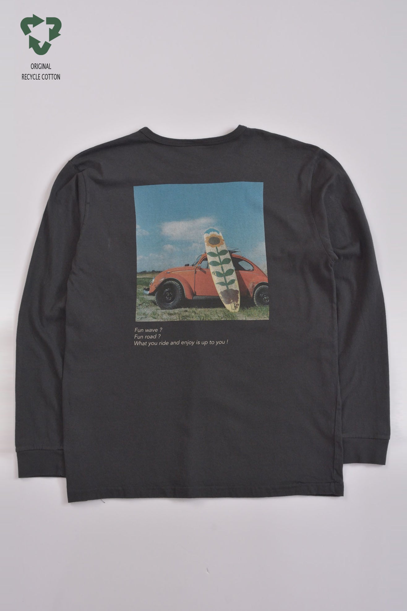 "愛車と向日葵" リサイクルコットンロンTee