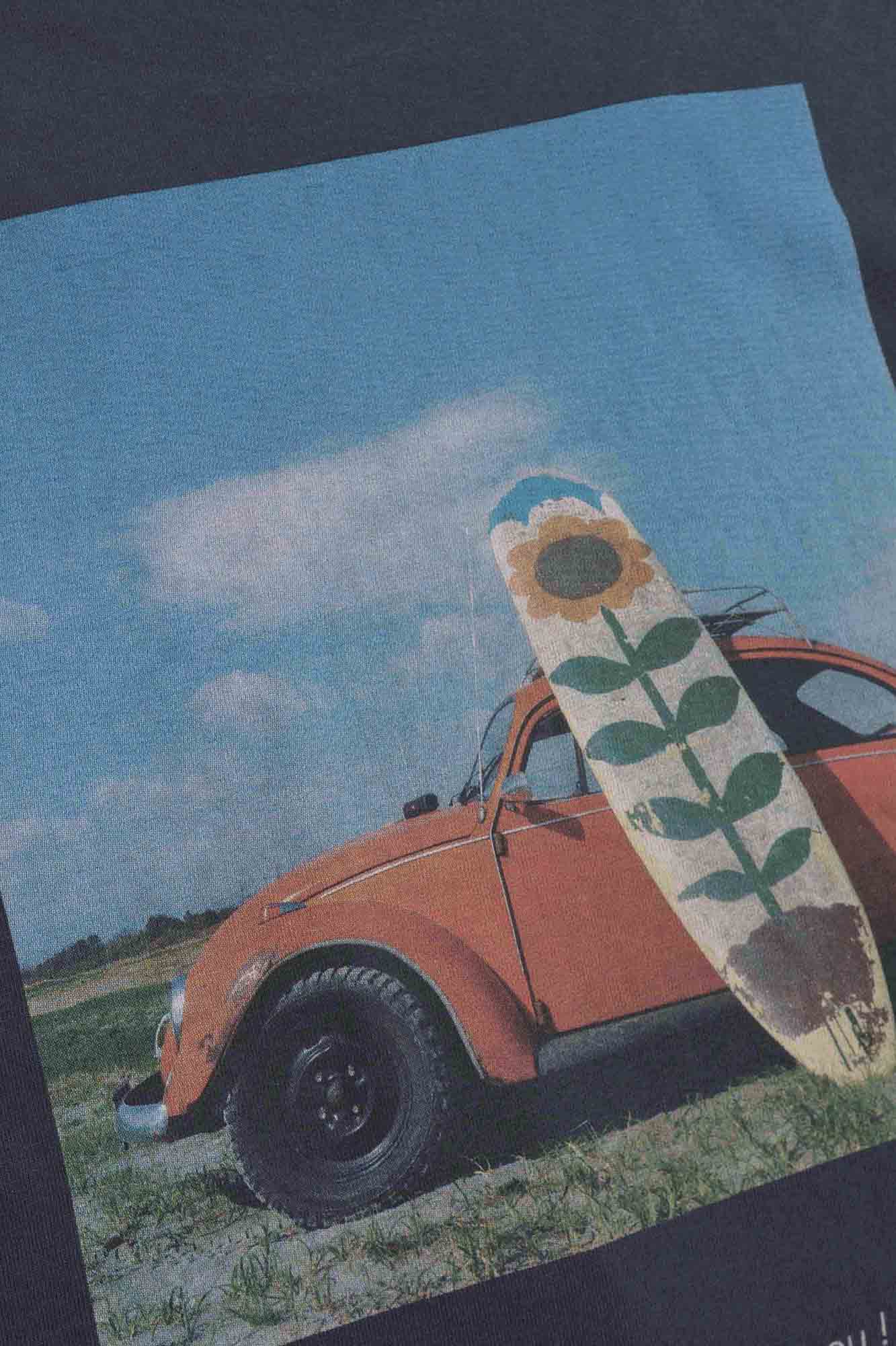 "愛車と向日葵" リサイクルコットンロンTee