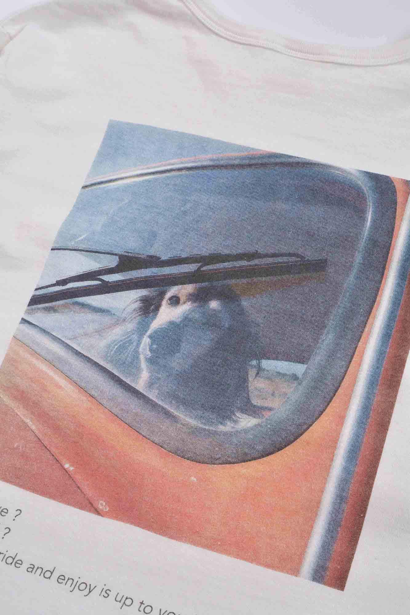 "愛車と愛犬" リサイクルコットンロンTee