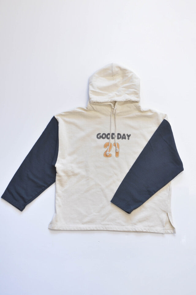 "GOOD DAY" ルーズフィットプルオーバーパーカー