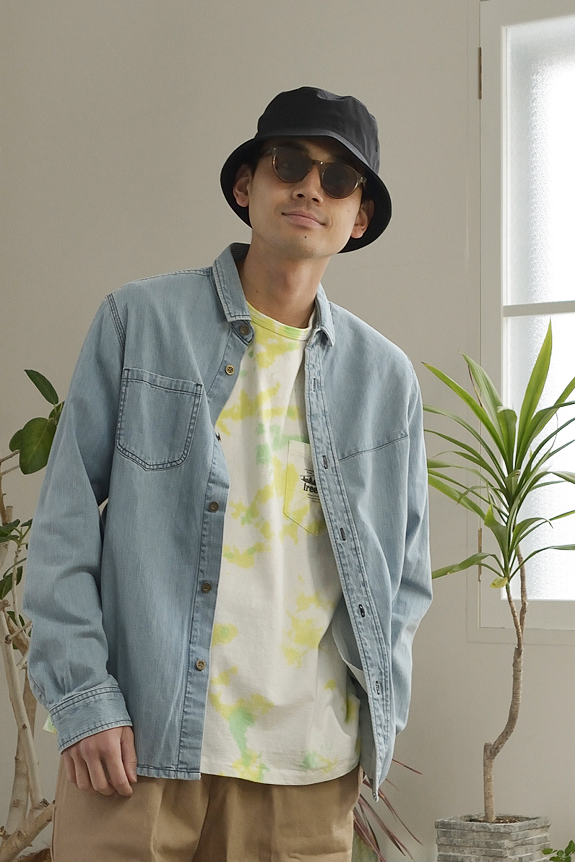 "8oz Denim" ガンパッチシャツ