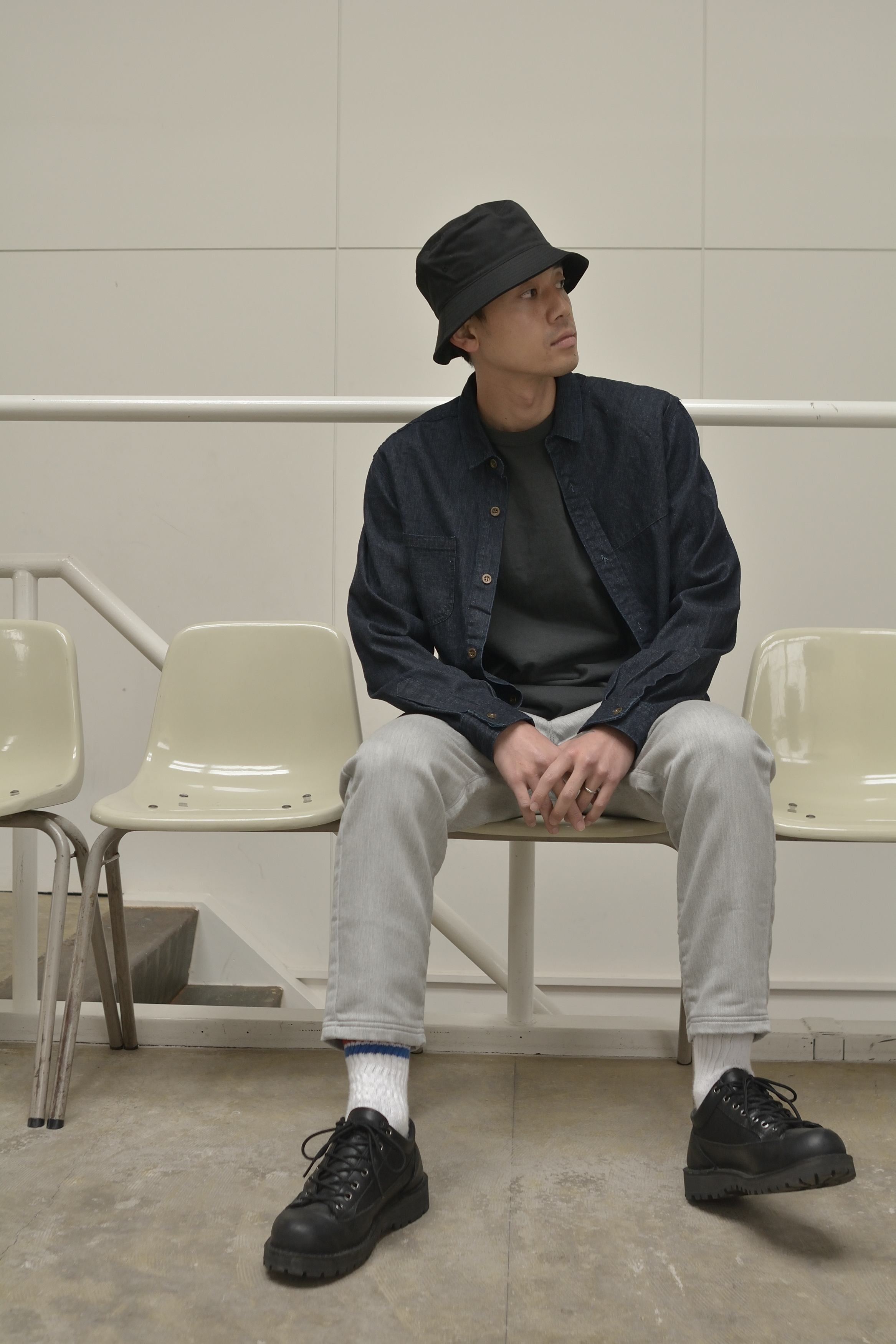 "8oz Denim" ガンパッチシャツ